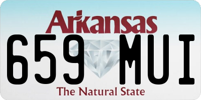 AR license plate 659MUI