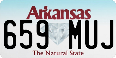 AR license plate 659MUJ