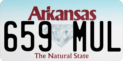 AR license plate 659MUL