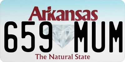 AR license plate 659MUM