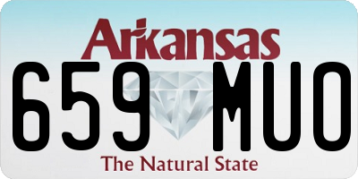 AR license plate 659MUO