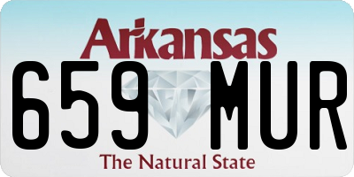 AR license plate 659MUR