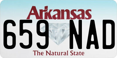 AR license plate 659NAD