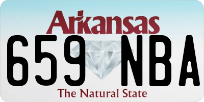 AR license plate 659NBA