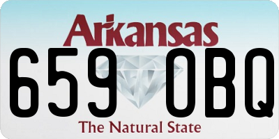 AR license plate 659OBQ