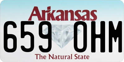 AR license plate 659OHM