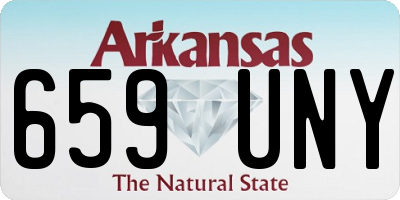 AR license plate 659UNY