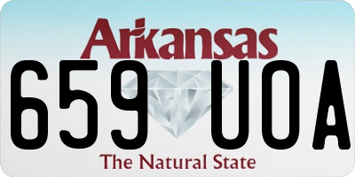 AR license plate 659UOA