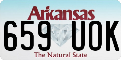 AR license plate 659UOK