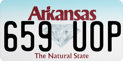 AR license plate 659UOP