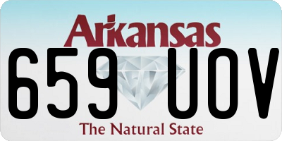 AR license plate 659UOV