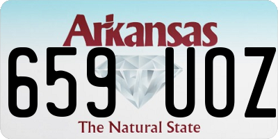 AR license plate 659UOZ