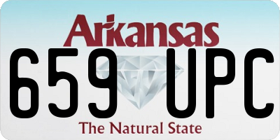 AR license plate 659UPC