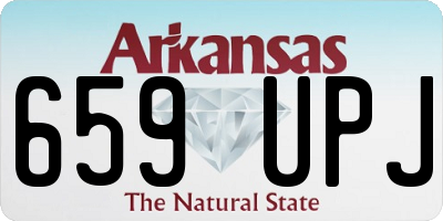 AR license plate 659UPJ
