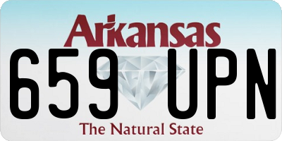 AR license plate 659UPN