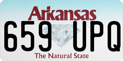 AR license plate 659UPQ
