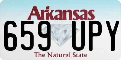 AR license plate 659UPY