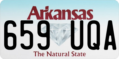 AR license plate 659UQA