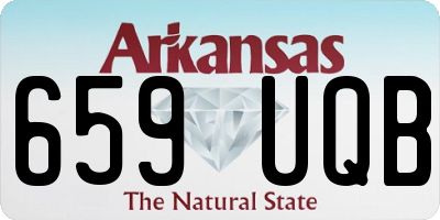 AR license plate 659UQB