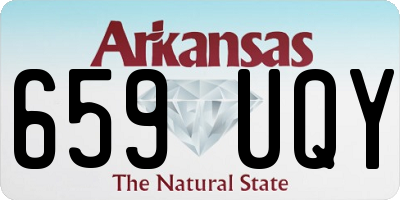 AR license plate 659UQY