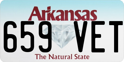 AR license plate 659VET