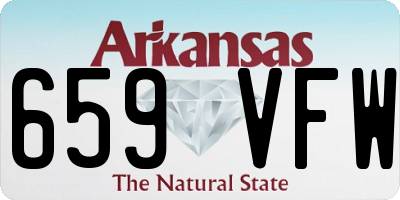 AR license plate 659VFW