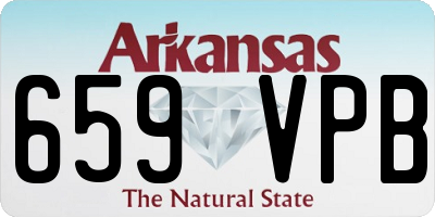 AR license plate 659VPB