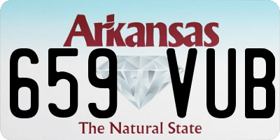 AR license plate 659VUB