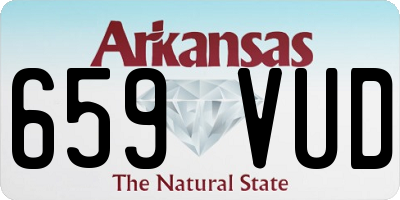 AR license plate 659VUD