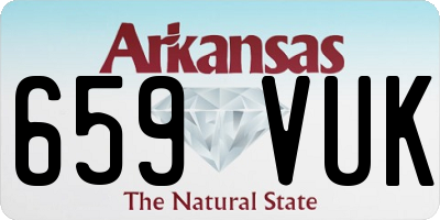 AR license plate 659VUK