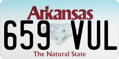 AR license plate 659VUL