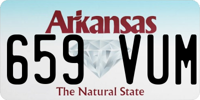 AR license plate 659VUM
