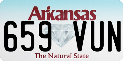 AR license plate 659VUN