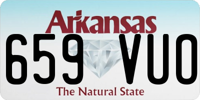 AR license plate 659VUO