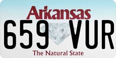 AR license plate 659VUR