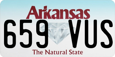 AR license plate 659VUS