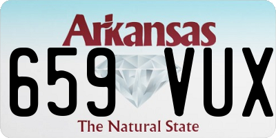 AR license plate 659VUX