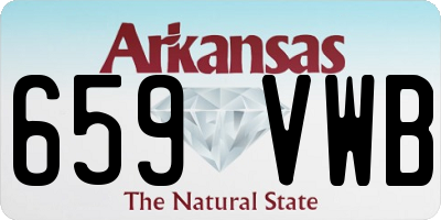 AR license plate 659VWB