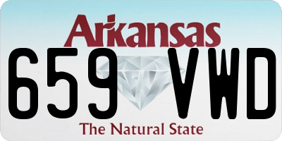 AR license plate 659VWD