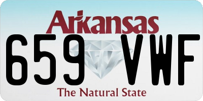 AR license plate 659VWF