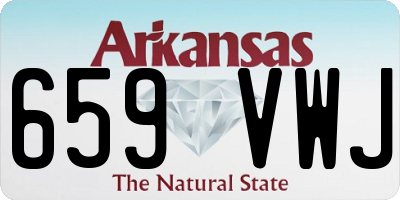 AR license plate 659VWJ
