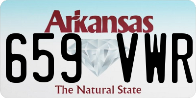 AR license plate 659VWR
