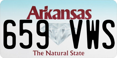 AR license plate 659VWS