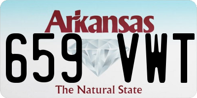 AR license plate 659VWT
