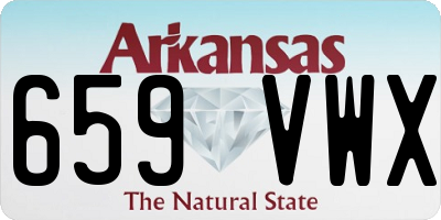 AR license plate 659VWX