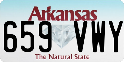 AR license plate 659VWY