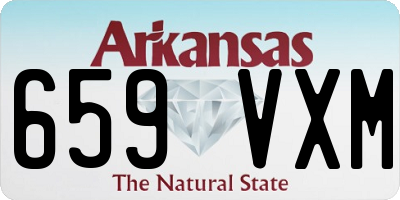AR license plate 659VXM