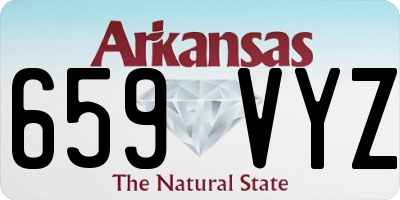 AR license plate 659VYZ