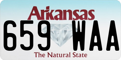 AR license plate 659WAA
