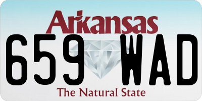 AR license plate 659WAD